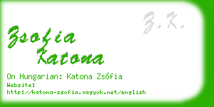 zsofia katona business card